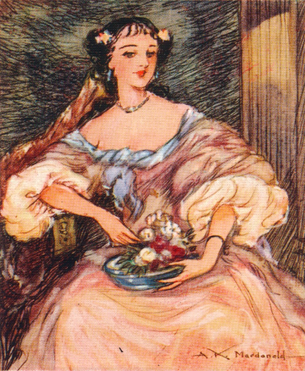 Barbara Palmer rozená Villiers, 1. vévodkyně z Clevelandu, hraběnka z Castlemaine 1640-1709, 1937 od Alexander K. MacDonald