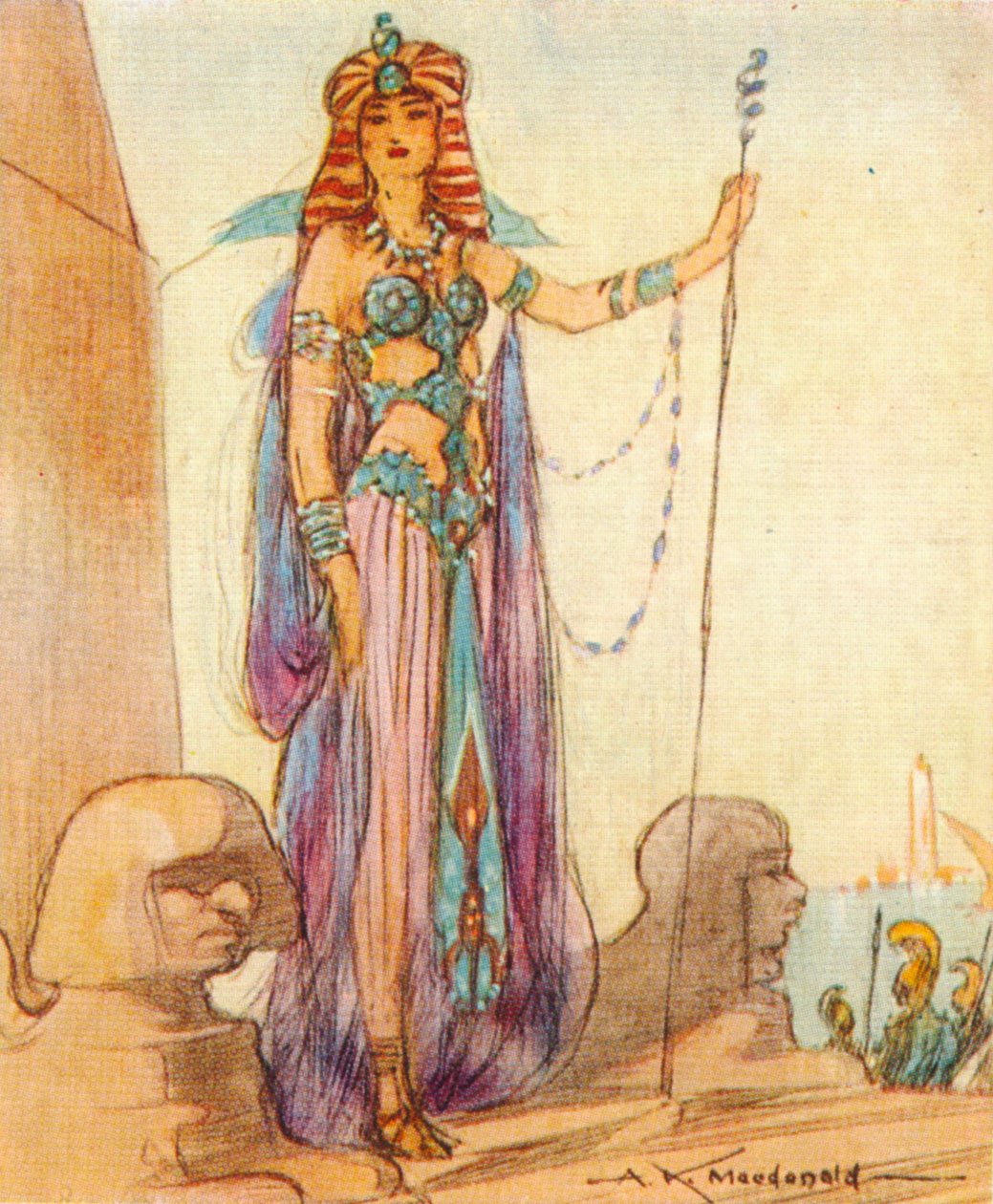 Kleopatra VII 69-30 př.nl, královna Egypta, 1937 od Alexander K. MacDonald