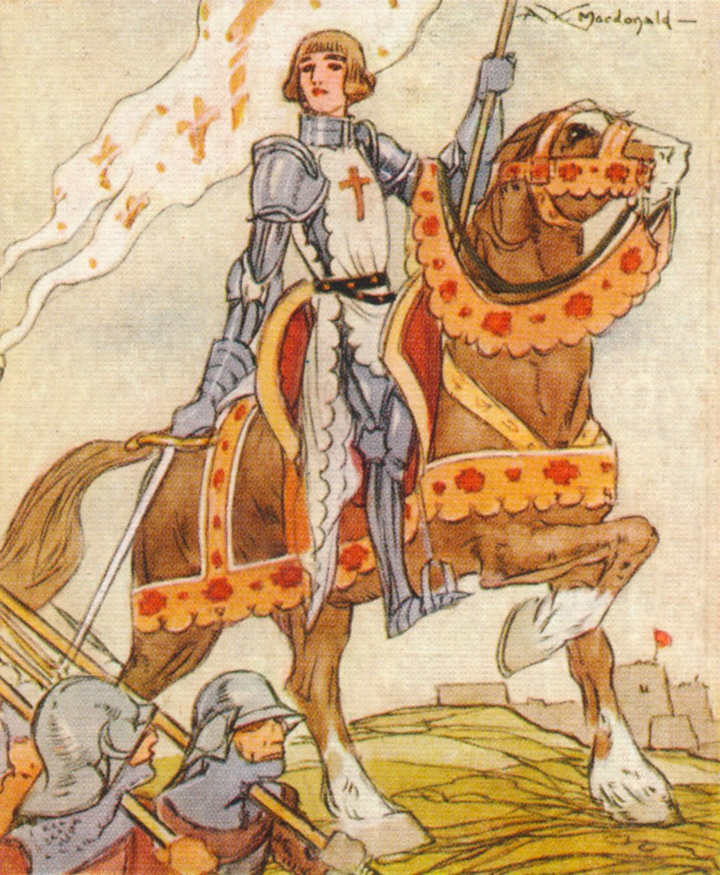 Johanka z Arku, c1412-1431 Francouzská vlastenka a mučednice 15. století, 1937 od Alexander K. MacDonald