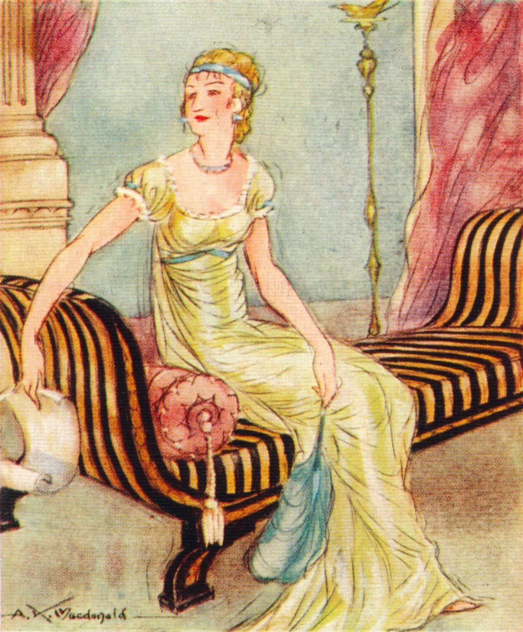 Madame Recamier, 1777-1849, 1937 od Alexander K. MacDonald