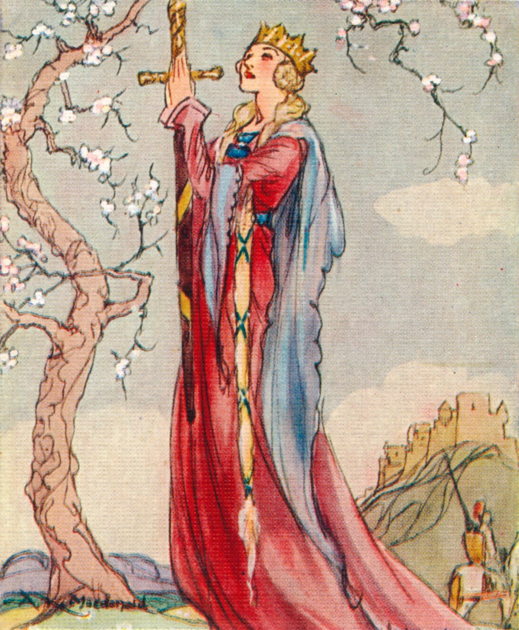 Královna Guinevere, choť krále Artuše, 1937 od Alexander K. MacDonald
