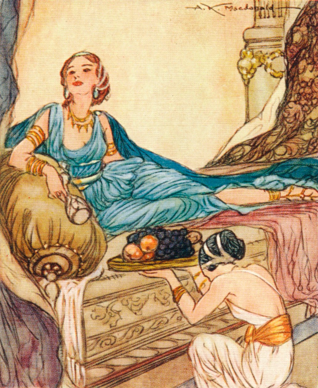 Valeria Messalina c.1720-48, třetí manželka římského císaře Claudia, 1937 od Alexander K. MacDonald