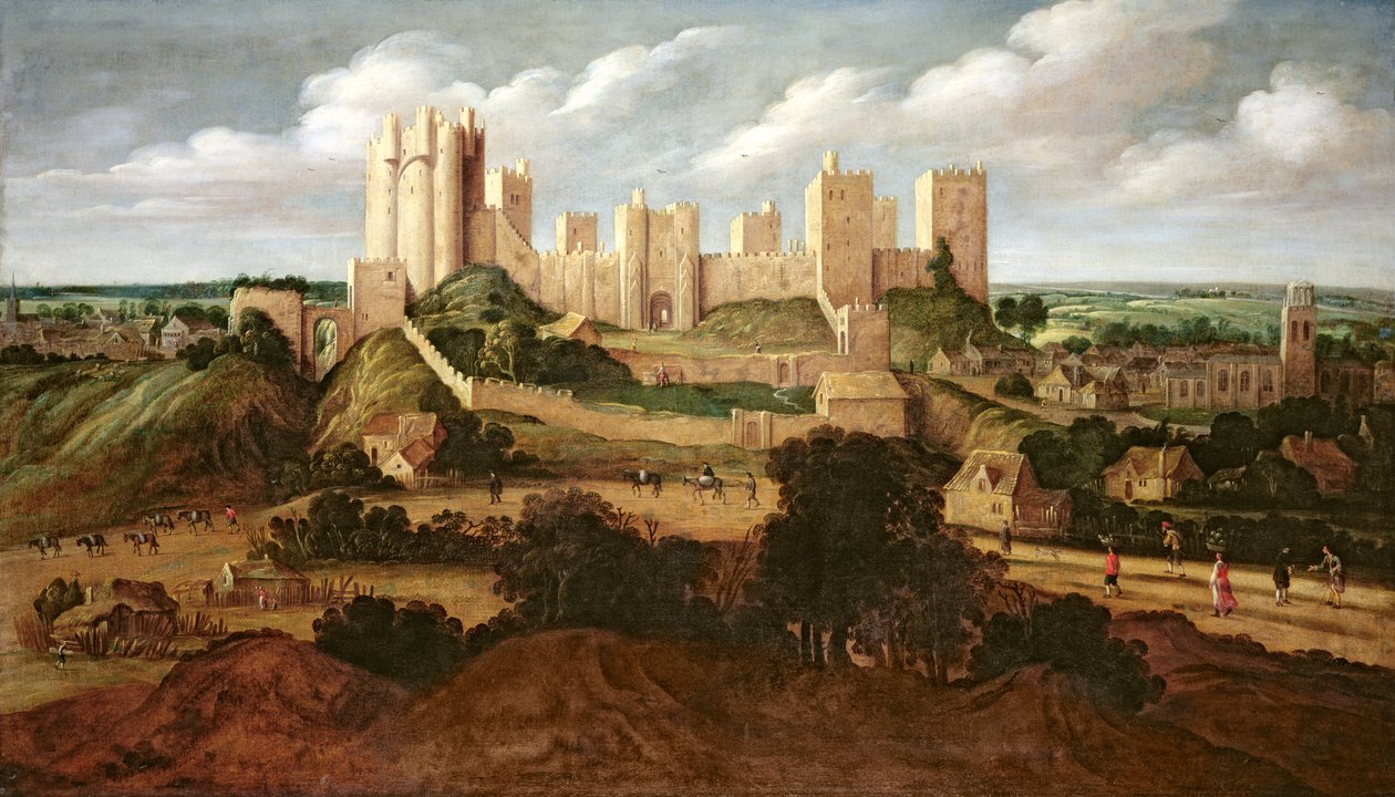 Hrad Pontefract, kolem 1620-40 od Alexander Keirincx