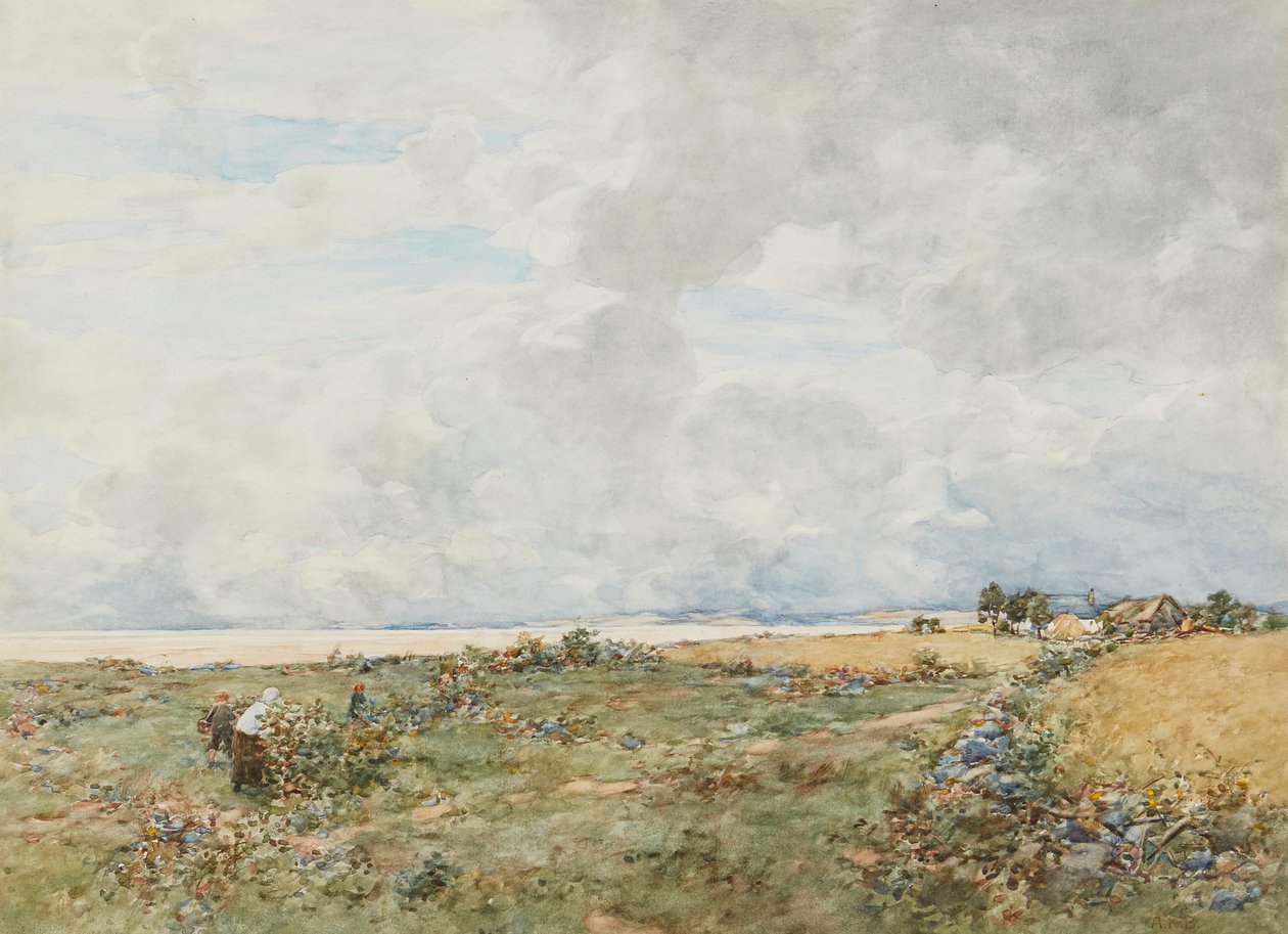 Bramble Gatherers (akvarel) od Alexander Kellock Brown
