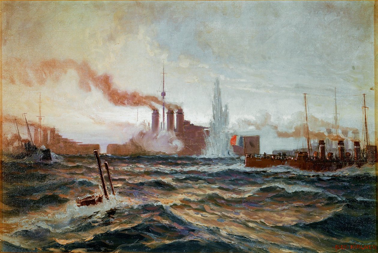 Rakouská ponorka pod velením poručíka Lercha zničí
francouzskou flotilu v Jaderském moři... od Alexander Kirchner