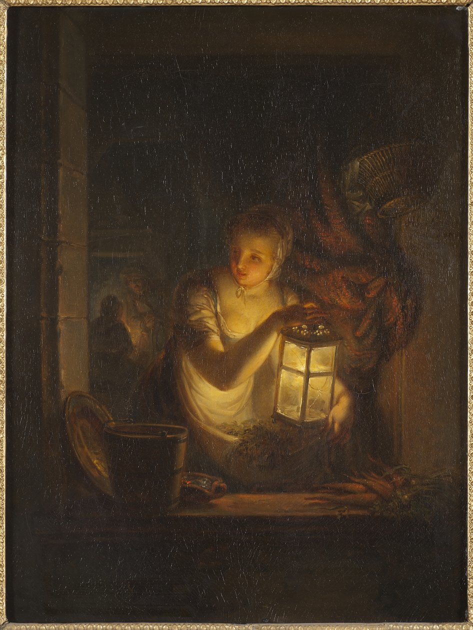 Žena s lucernou, 1818 od Alexander Lauréus