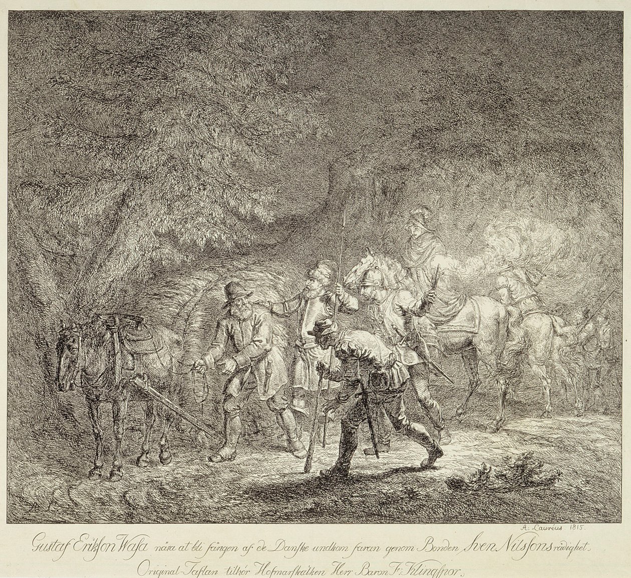 Gustav Vaasa v nákladu slámy od Alexander Lauréus
