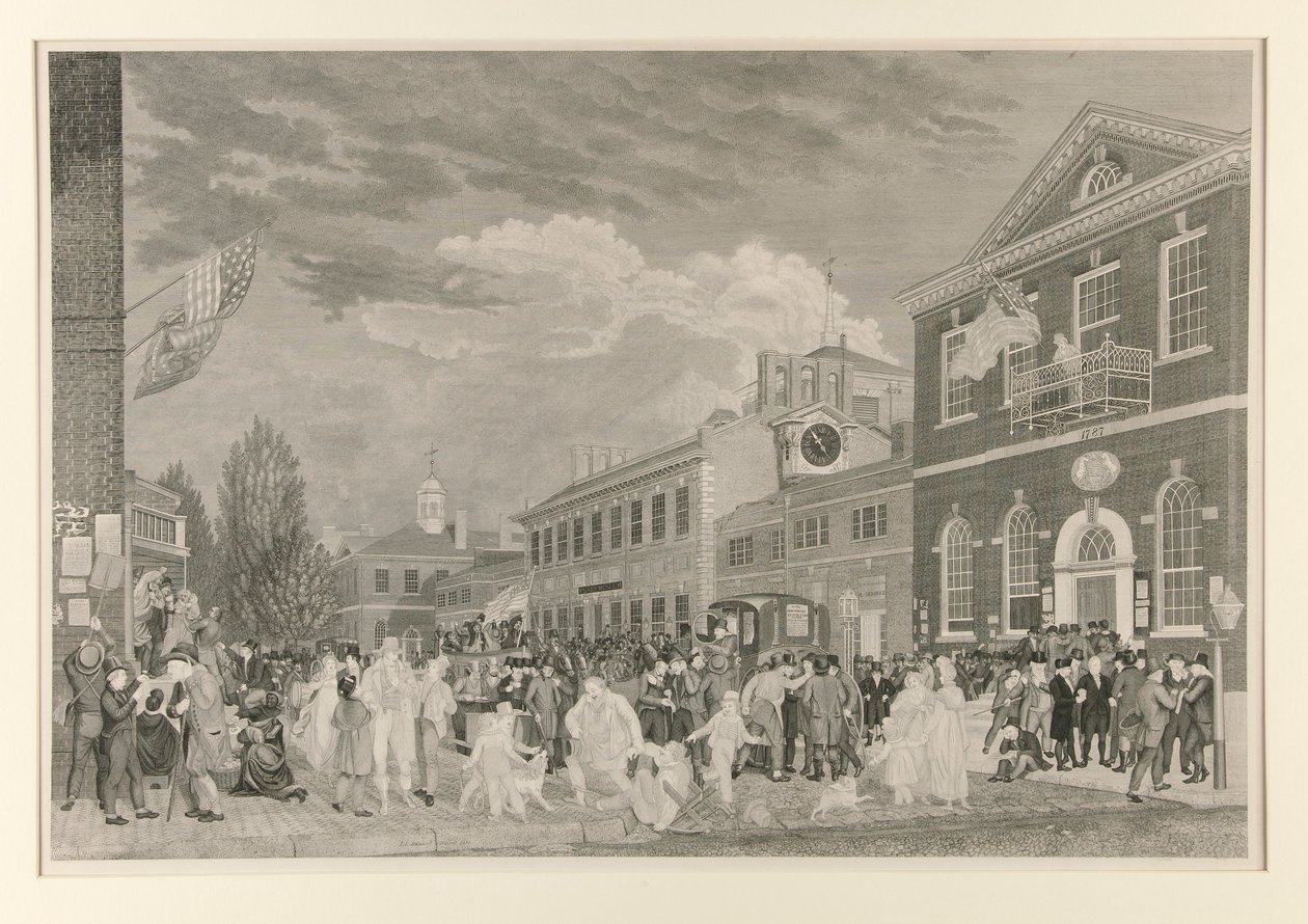 Volební den ve Philadelphii od Alexander Lawson
