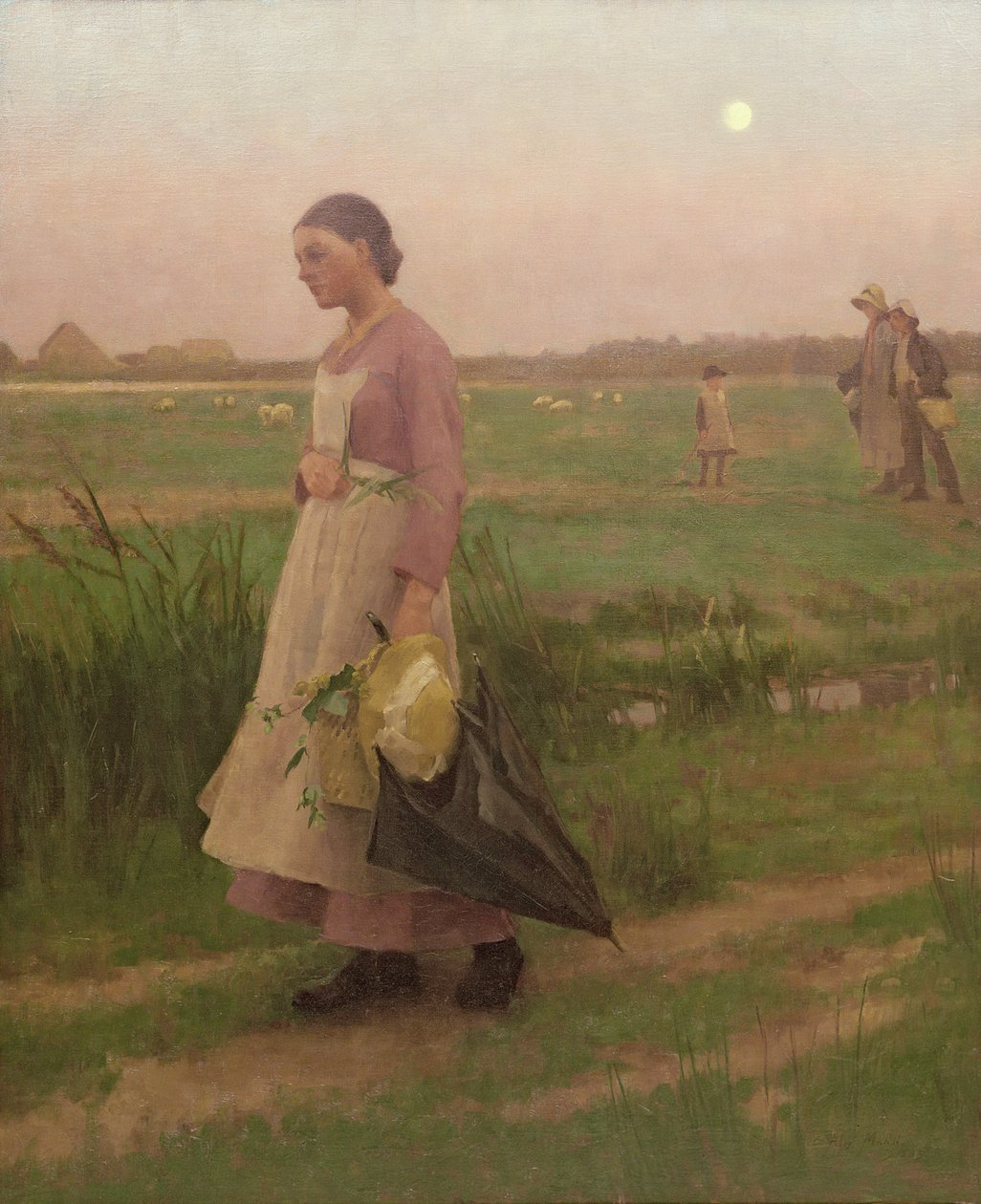 Návrat sběračů chmele, 1883 od Alexander Mann