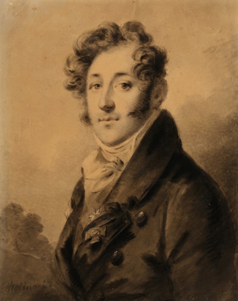 Portrét Konstantina Jakovleviče Bulgakova 1782-1835, 19. století od Alexander Molinari