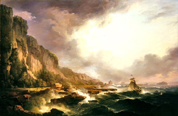 Portencross - At the Mouth of the Clyde (olej na plátně) od Alexander Nasmyth