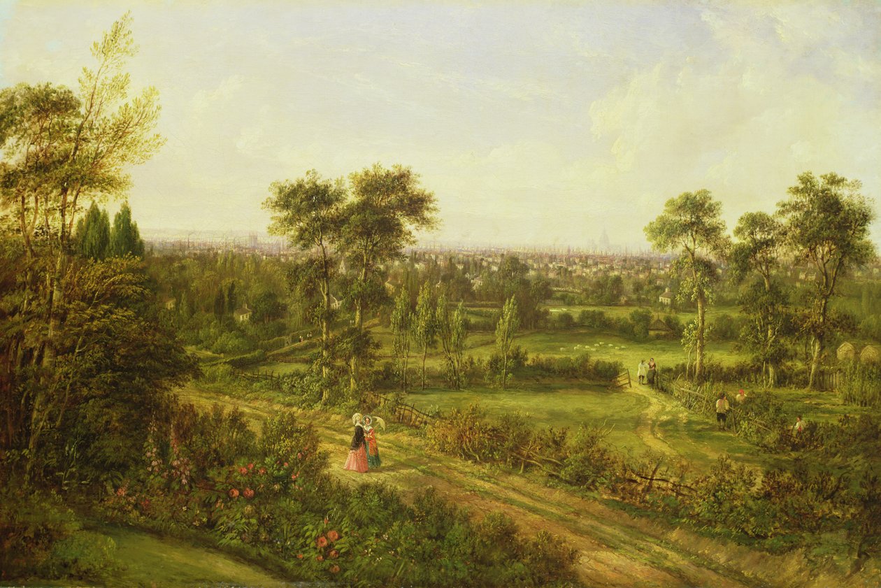 Pohled na Londýn z Denmark Hill od Alexander Nasmyth