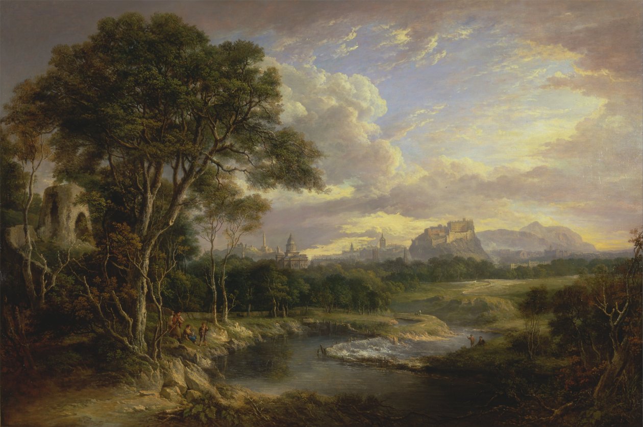 Pohled na město Edinburgh od Alexander Nasmyth