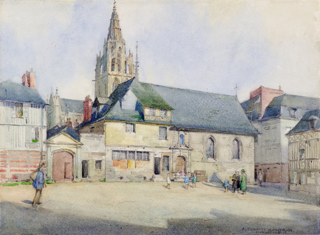 Caudebec-en-Caux (akvarel) od Alexander Nesbit Paterson