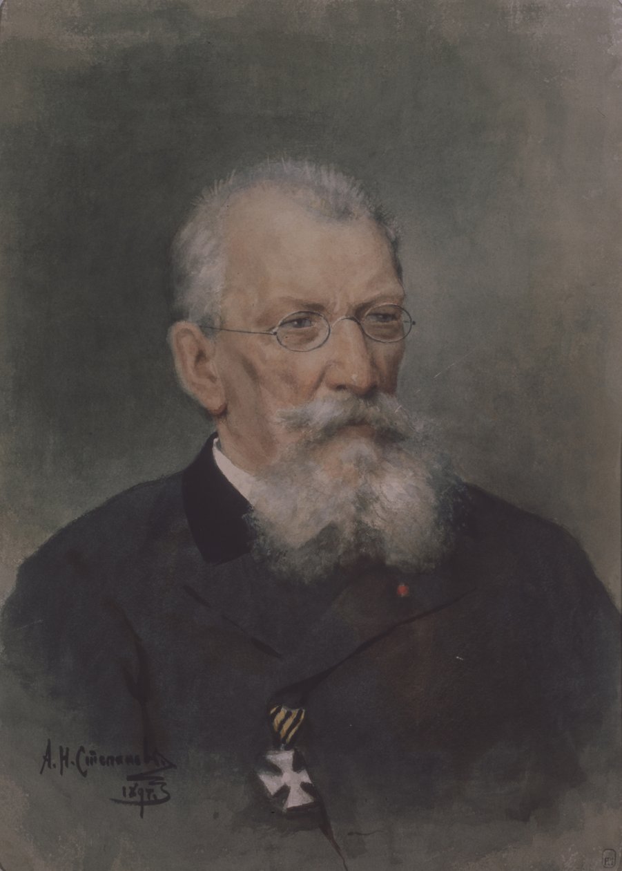 Portrét umělce Pyotra P. Sokolova 1821-1899 od Alexander Nikolaevich Stepanov
