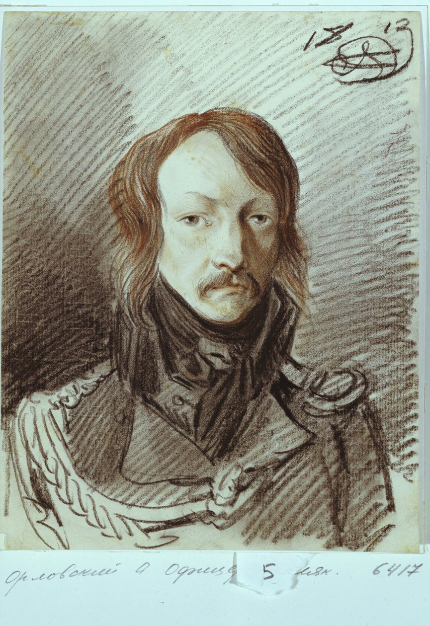 Portrét Alexeje Pavloviče Lanskoye 1789-1855, 1813 od Alexander Osipovich Orlowski