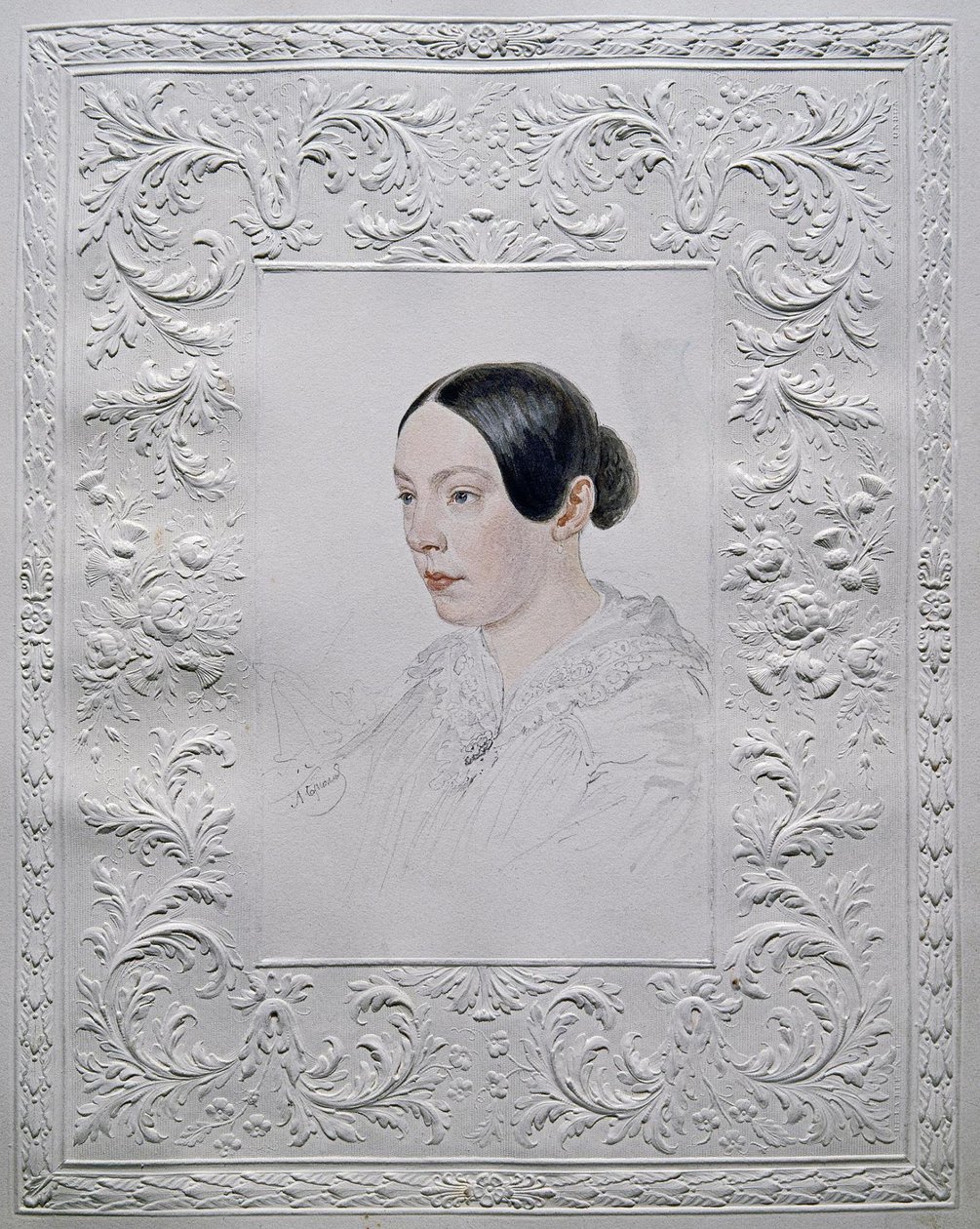Portrét Adelaidy Alexandrovny Senkovské 1800-1858, rozené baronky von Rahl, konec 40. let 19. století od Alexander Pavlovich Briullov