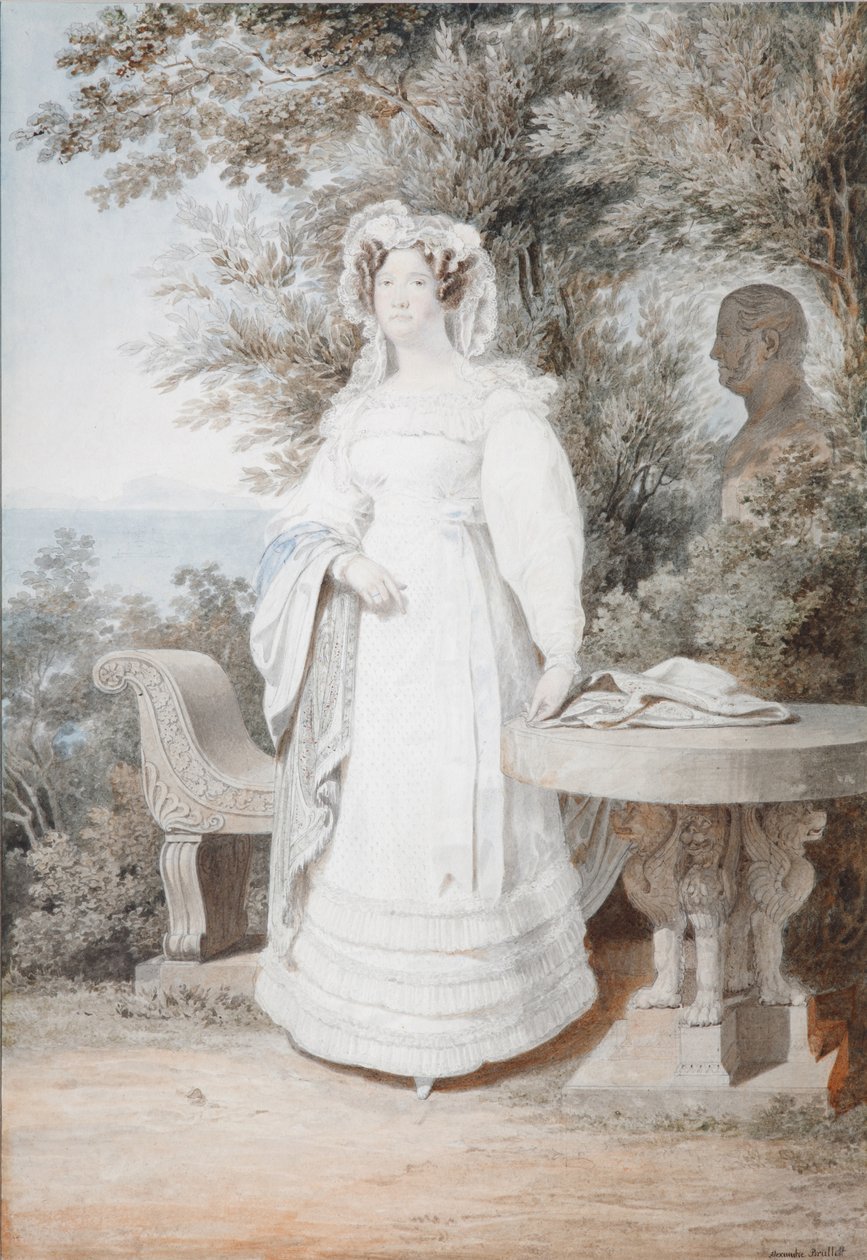 Portrét Marie Isabelly Španělské 1789-1848, královny dvou Sicílie, 1825 od Alexander Pavlovich Briullov