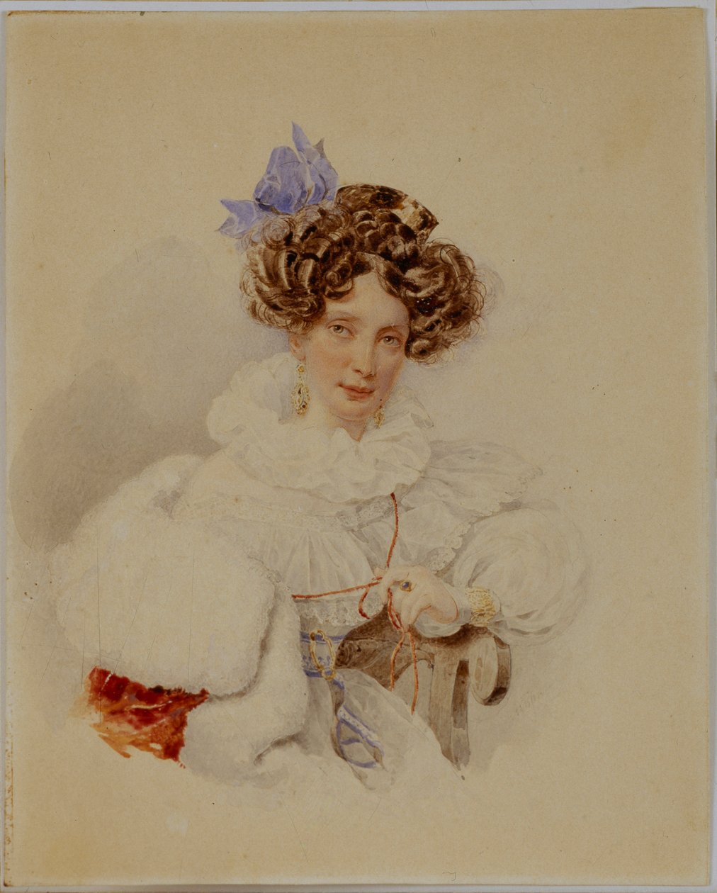Portrét Jekatěriny Pavlovny Bakuninové 1795-1869, před rokem 1832 od Alexander Pavlovich Briullov