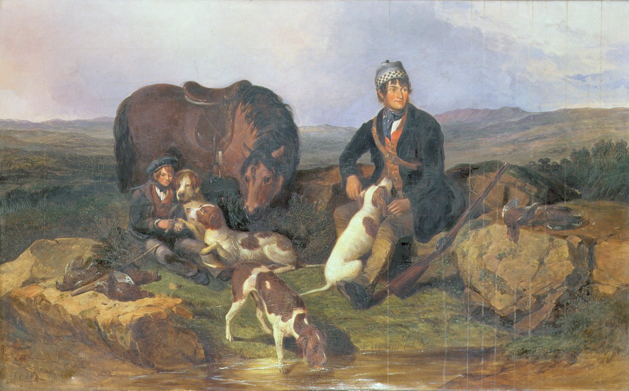 Střelba tetřeva, 1848 od Alexander Rolfe
