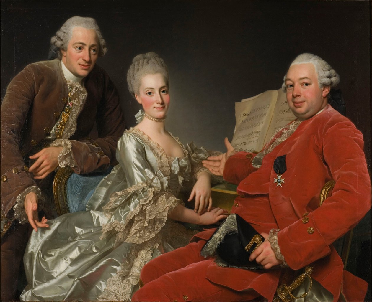 John Jennings, jeho bratr a švagrová, 1769 od Alexander Roslin