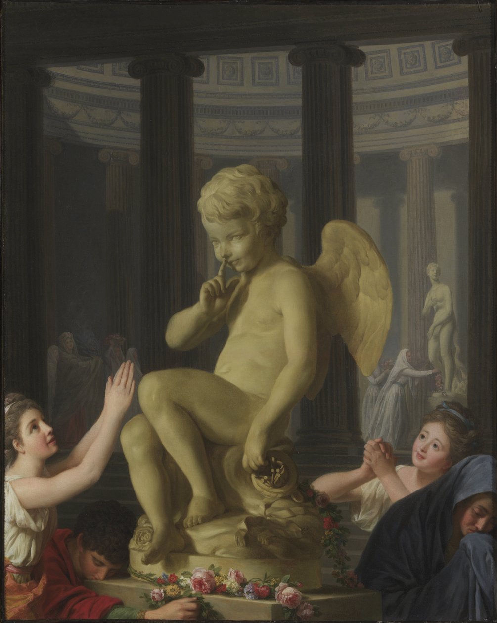 Le culte de Cupidon - Uctívání Cupida, Roslin, Alexander od Alexander Roslin