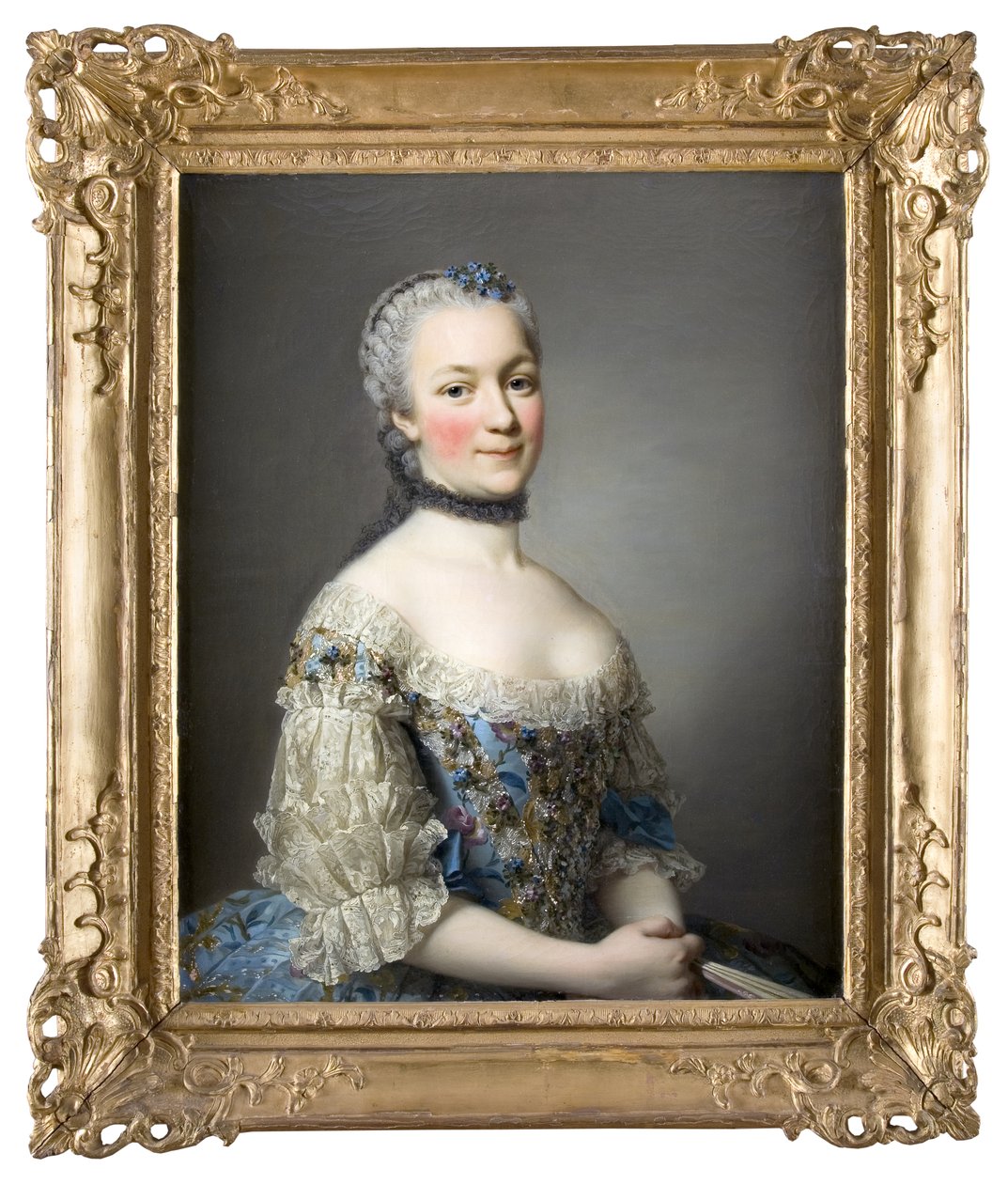 Portrét, žena od Alexander Roslin