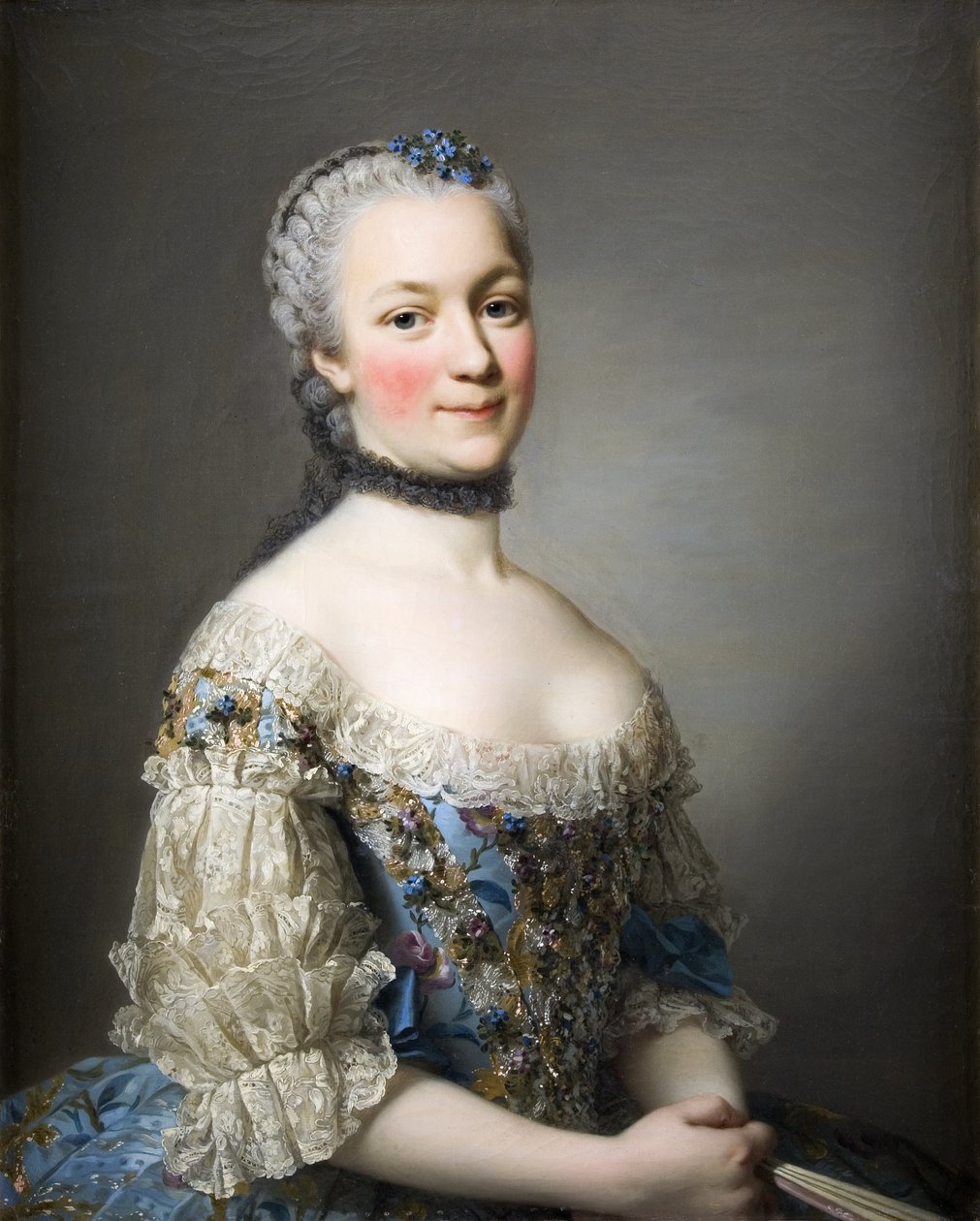 Portrét, žena od Alexander Roslin