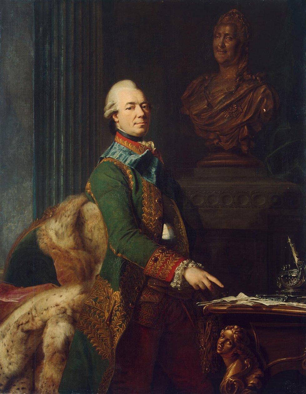 Portrét hraběte Zakhara Chernyshova, cca 1776 od Alexander Roslin