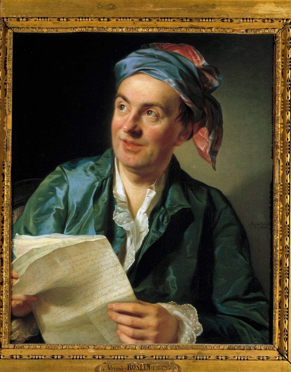 Portrét Jeana Francoise Marmontela (1723-1799) Spisovatel Malba Alexandra Roslina (1718-1793) 1767 Ne. 0,64 x 0,53 m - Portrét Jeana Francoise Marmontela (1723-1799), spisovatele. Obraz Alexandra Roslina (1718-1793) od Alexander Roslin