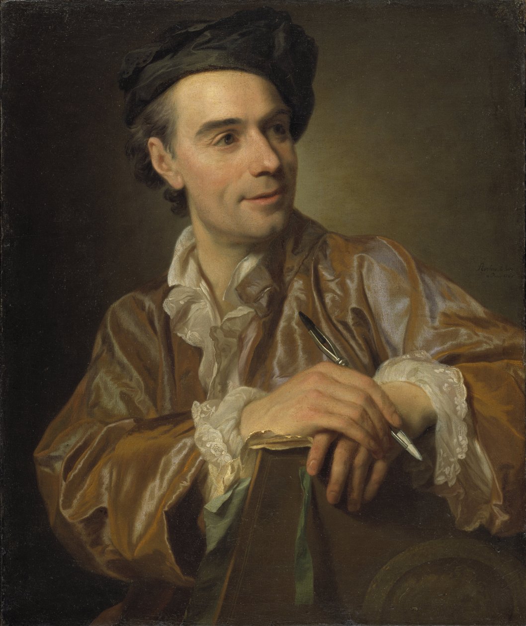 Portrét malíře Clauda Josepha Verneta od Alexander Roslin