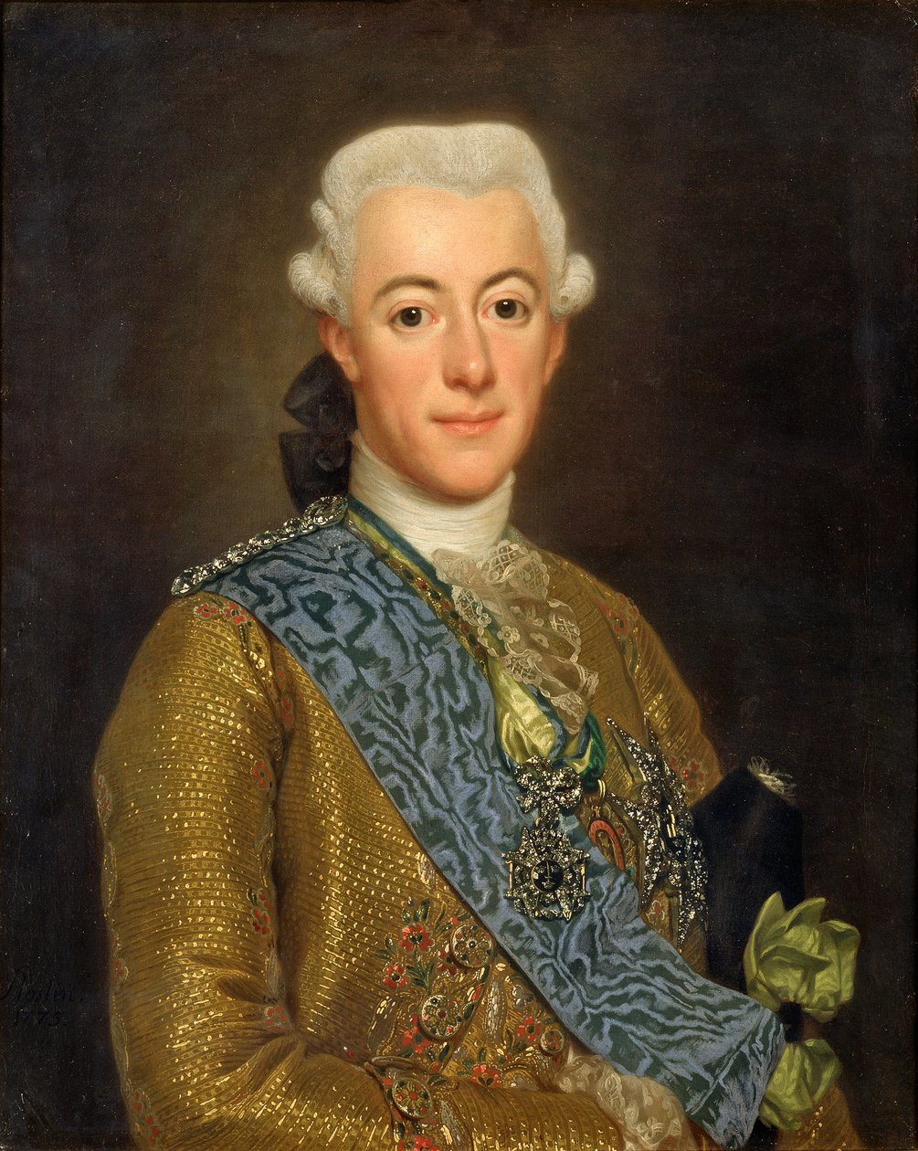 Švédsky: Gustav III Švédský král Gustav III. od Alexander Roslin