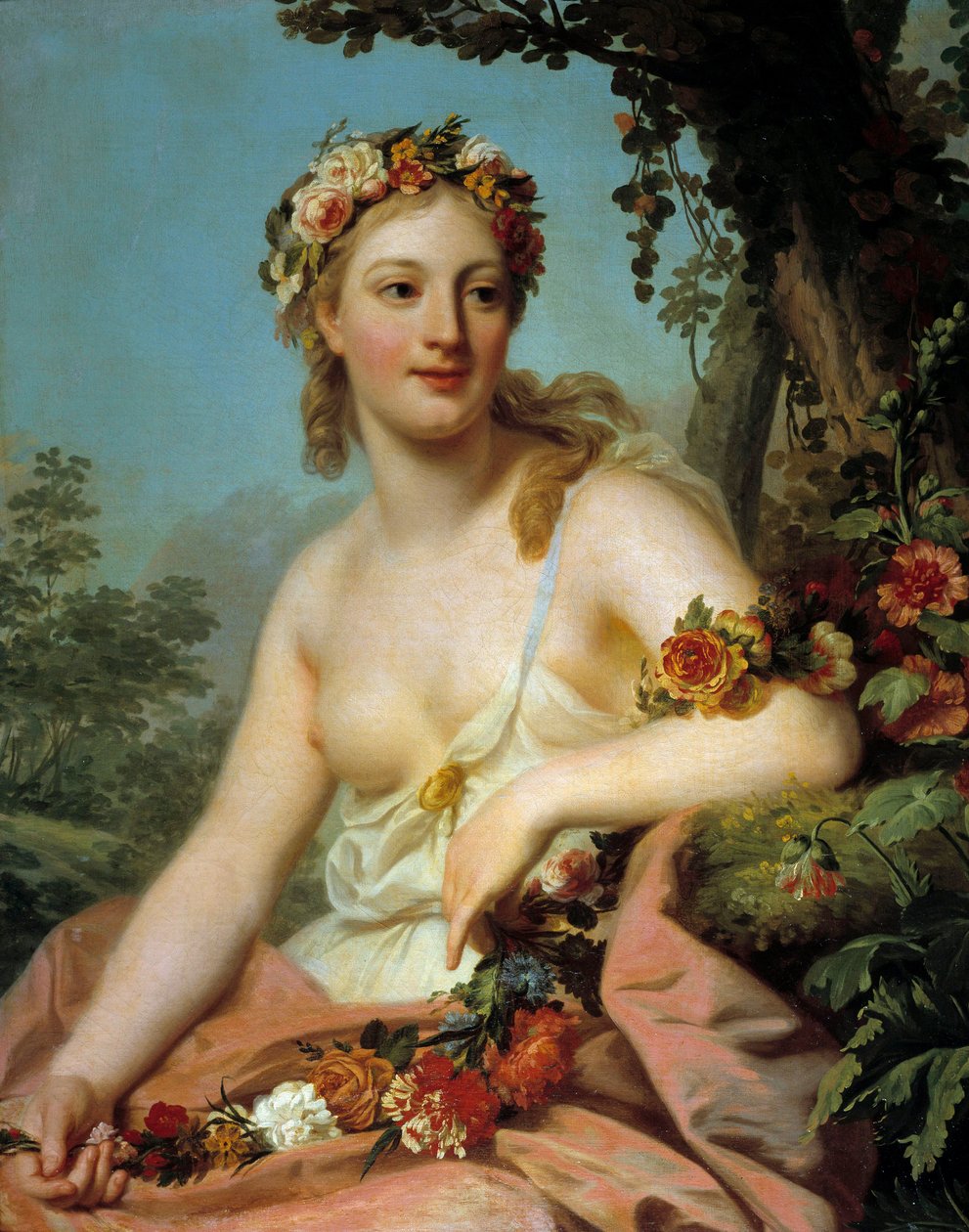 Flóra opery Obraz Alexandra Roslina (1718-1793) 18. století Sun. 0,72x0,91 m Bordeaux, Musee des Beaux Arts od Alexander Roslin