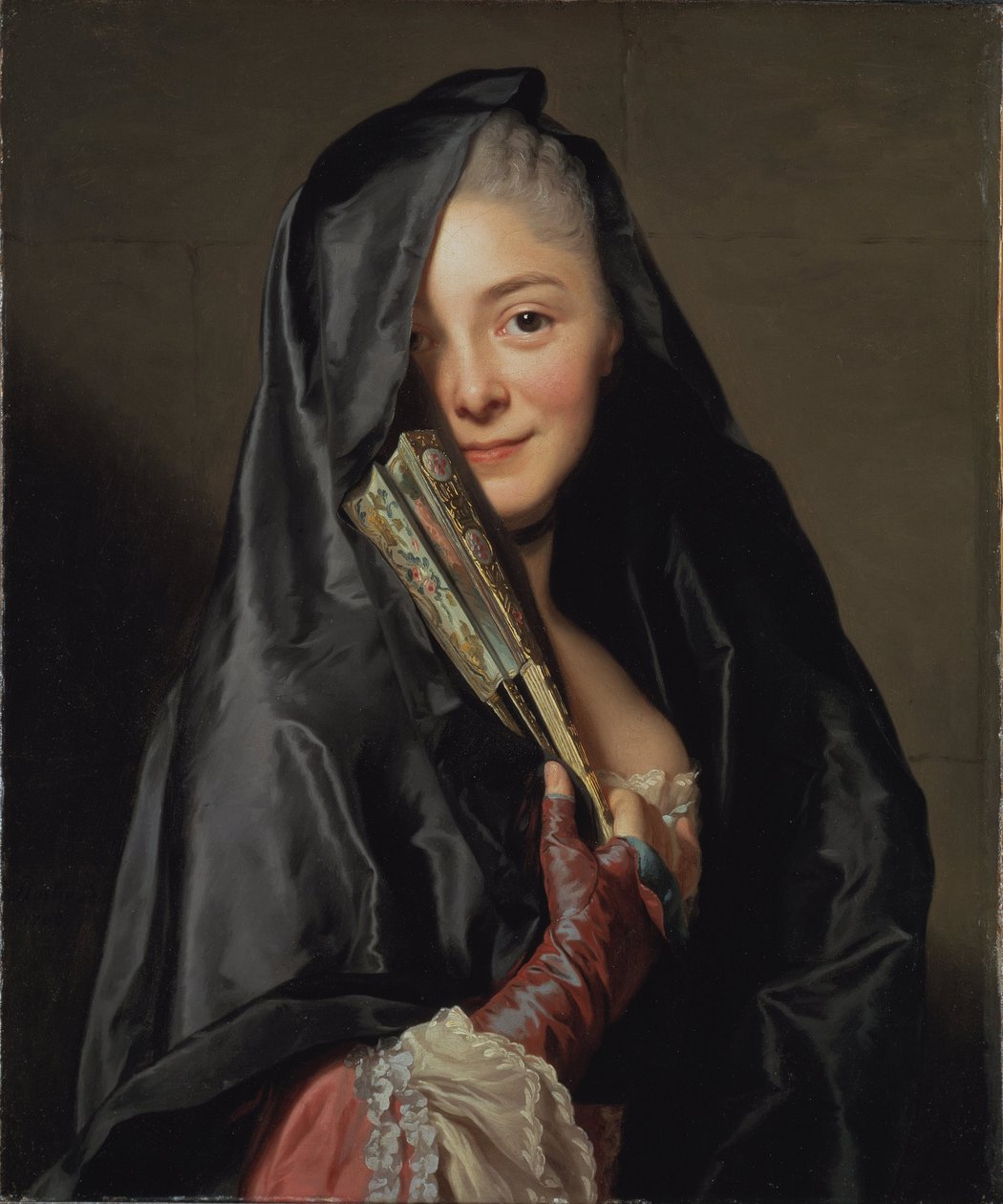Žena se závojem, manželka umělců, 1768 od Alexander Roslin