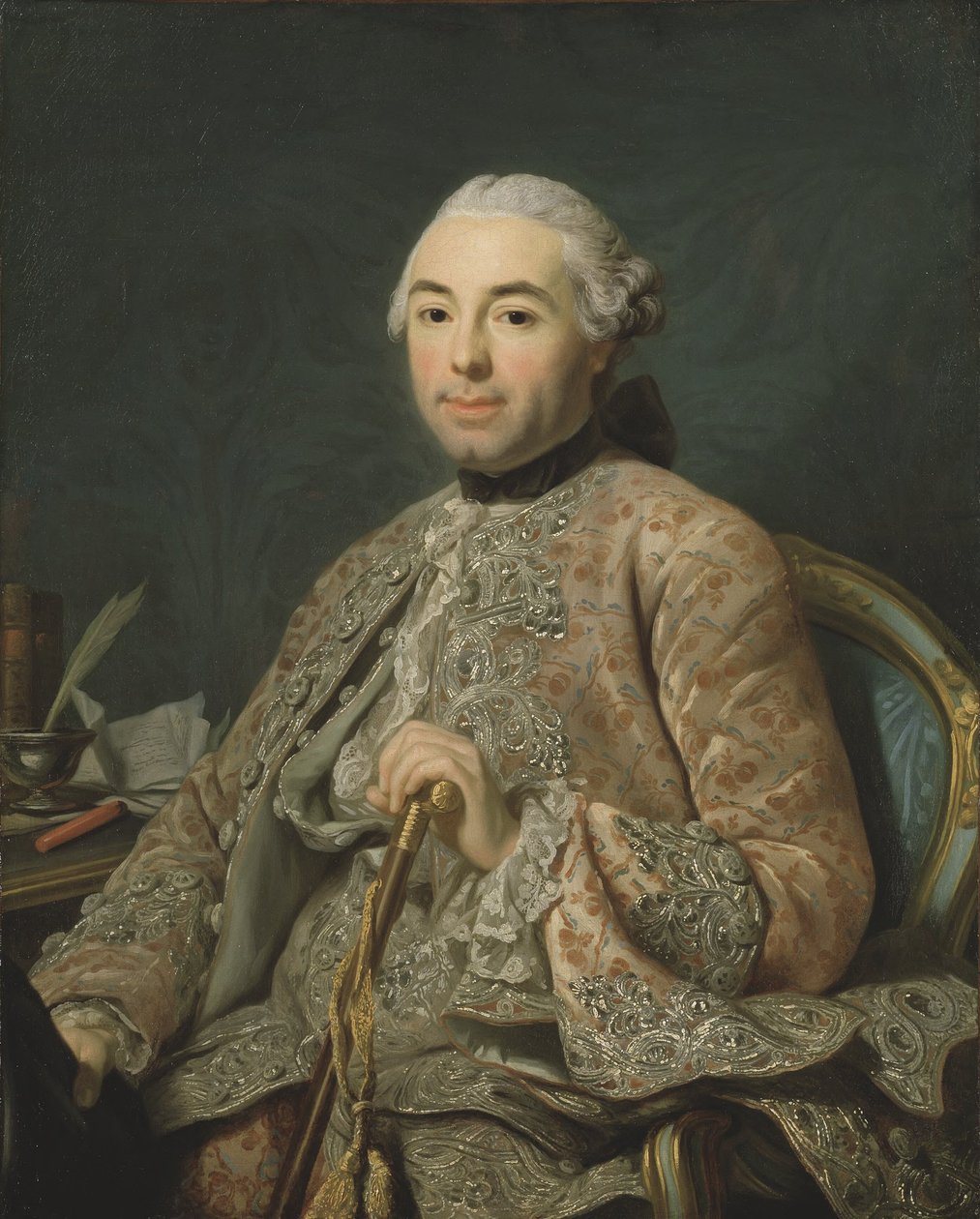 Neznámý muž, zvaný baron de Neubourg-Cromière od Alexander Roslin
