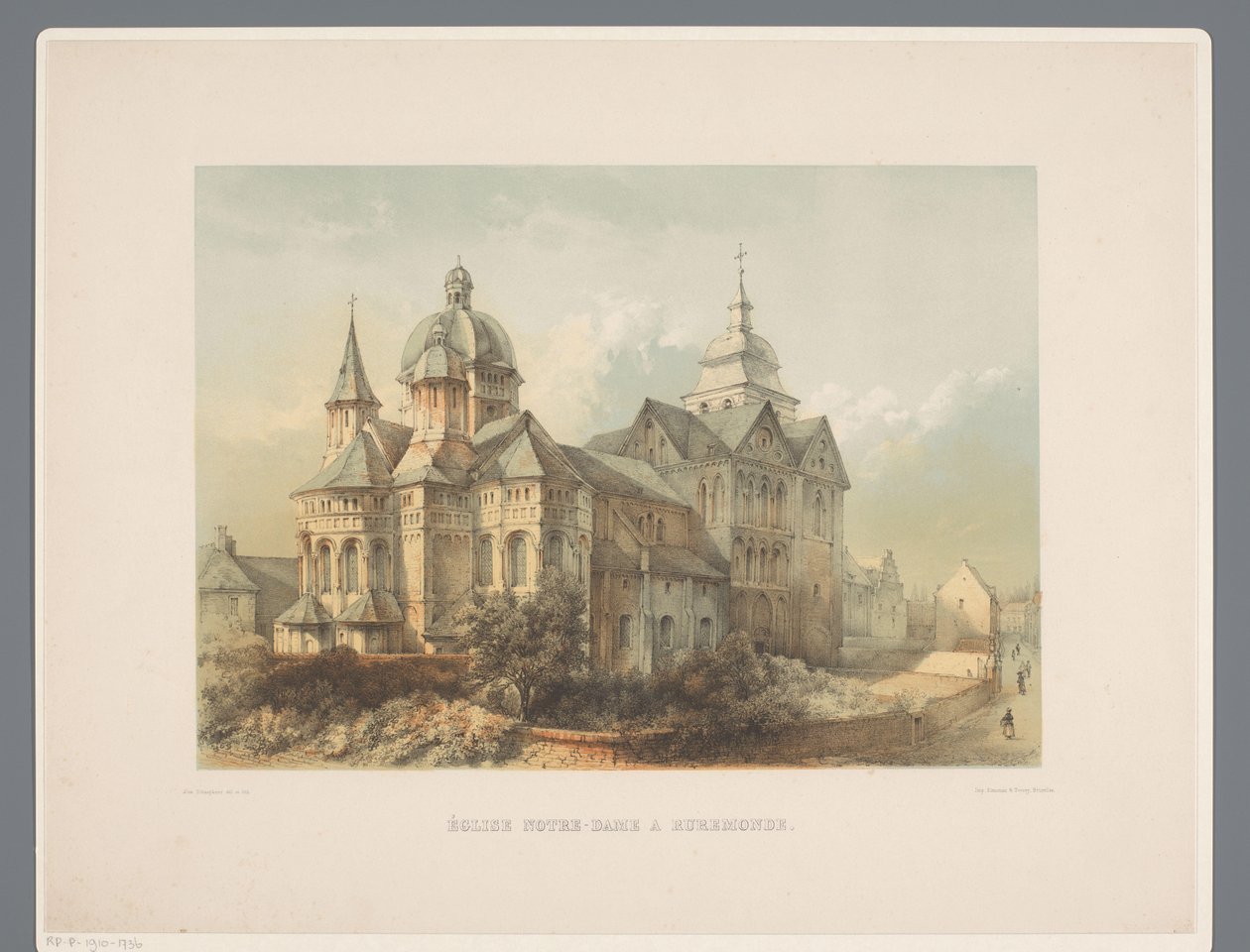 Onze Lieve Vrouwe Munsterkerk te Roermond Kostel Panny Marie v Roermonde (název na objektu) Starověké památky architektury od jedenáctého století do třináctého století v Limburg (název série) od Alexander Schaepkens