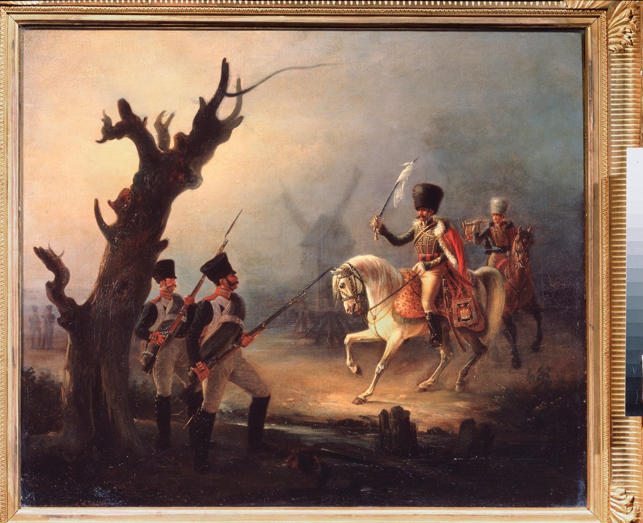 Turečtí vyslanci (Truce Envoys) - obraz Alexandra Schwabeho (1818-1872), olej na plátně od Alexander Schwabe