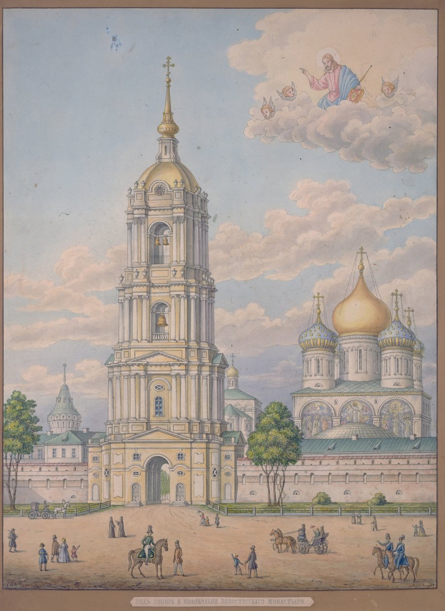 Nový klášter Spasitele v Moskvě, 1851 od Alexander Sergeyevich Kutepov