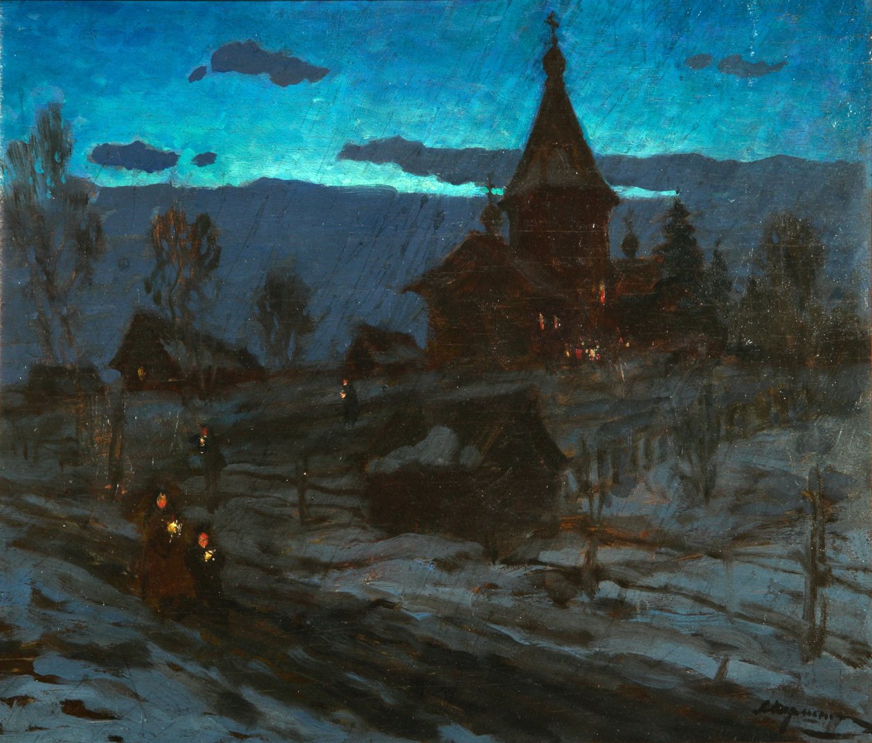 Štědrý den, 1910 od Alexander Stepanovich Pershin