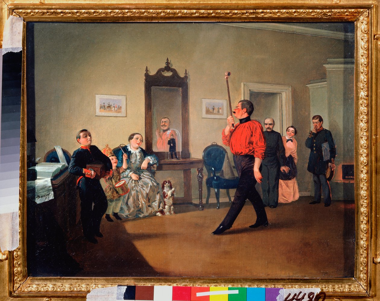 Pokojné Marsománie - obraz Alexandra Vasiljeviče Ustinova (1796-1868), olej na plátně od Alexander Vasilyevich Ustinov
