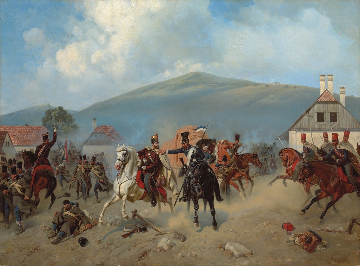 Potyčka během maďarské revoluce 1848-1849, 1881 od Alexander Villevalde