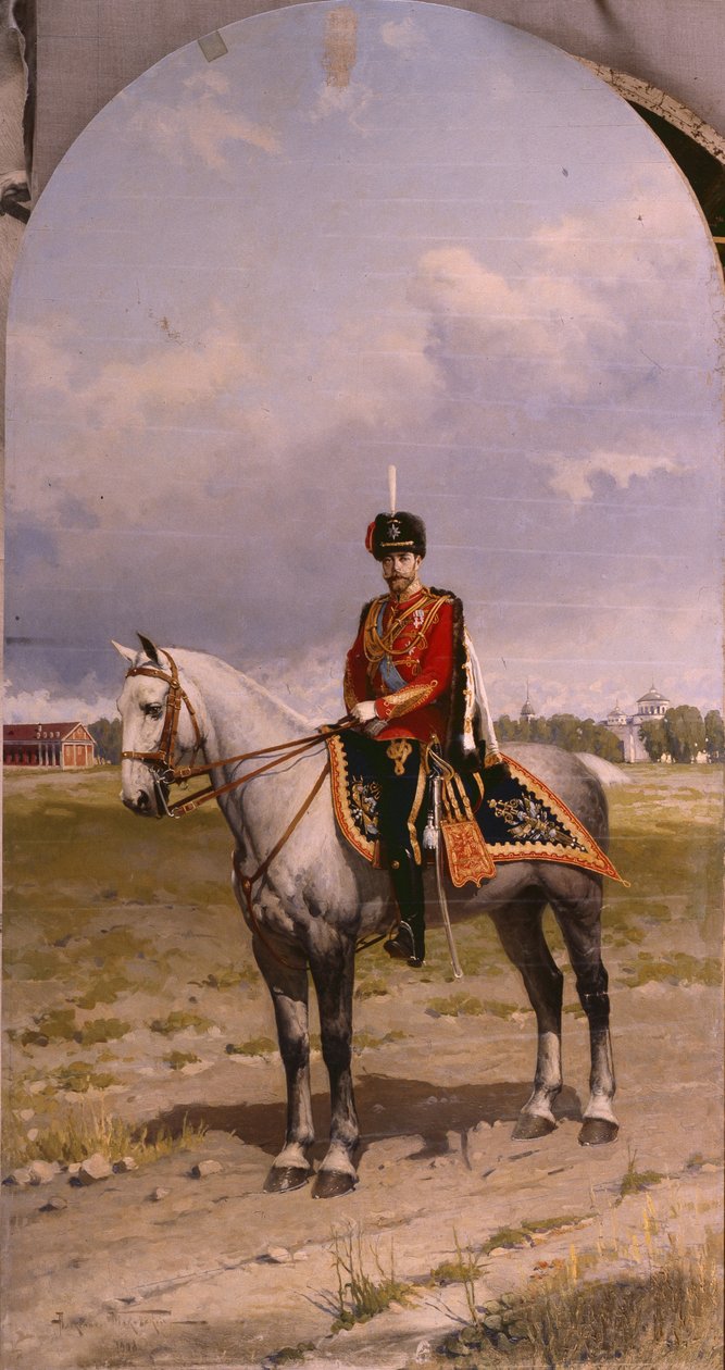 Portrét císaře Mikuláše II 1868-1918, 1908 od Alexander Vladimirovich Makovsky