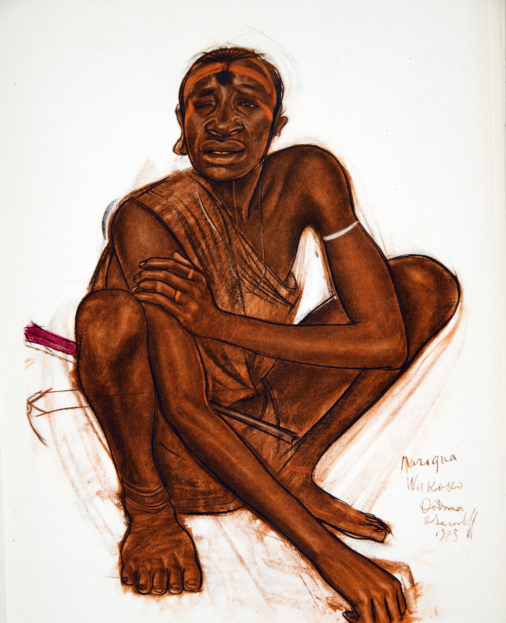 Marigua, MGogo (Dodoma), z Kresby a malby Afriky, popravený během expedice Citroen Centre Afrique, druhá mise Haardt Audouin-Dubreuil, hospoda. Paříž, 1927 od Alexander Yakovlev