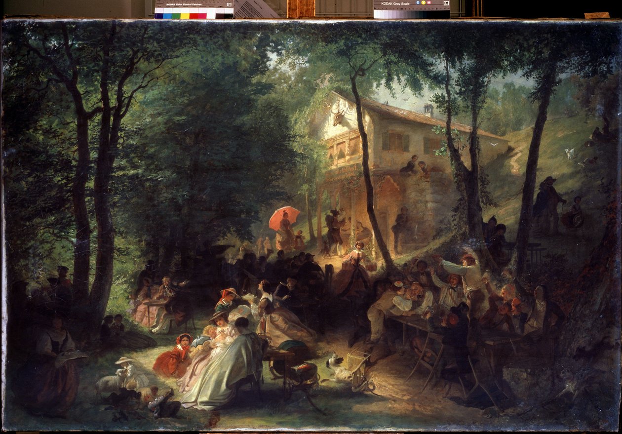 Country festival. Obraz Alexandra Jegoroviče Baldemana (1826-1869). Olej na plátně od Alexander Yegorovich Beydeman
