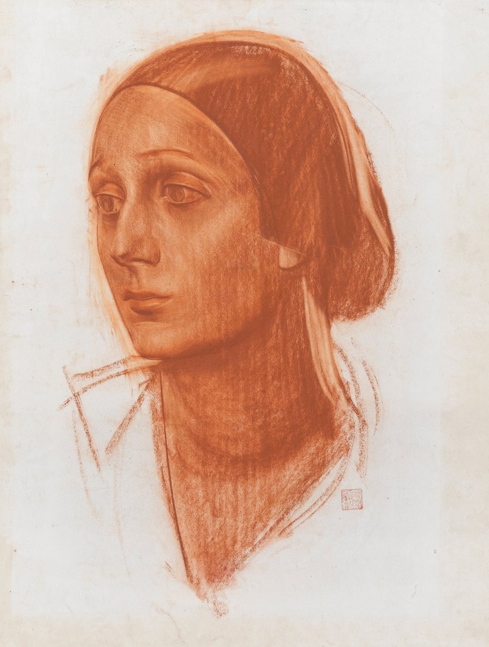 Portrét baletky Anny Pavlové 1881-1931, c. 1924 od Alexander Yevgenyevich Yakovlev