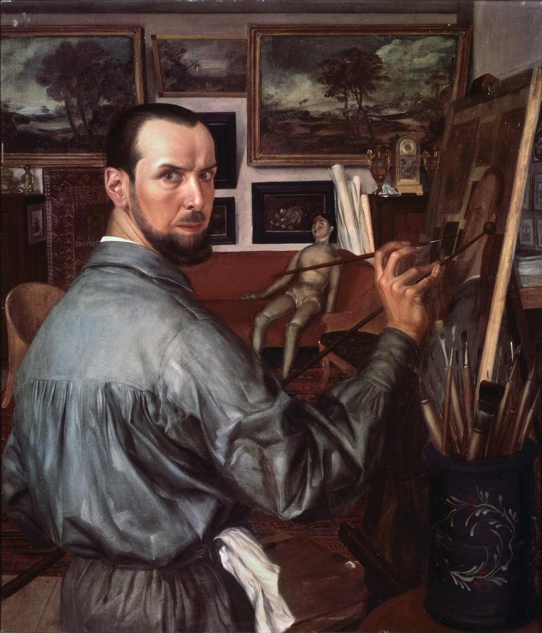 Autoportrét, 1917 od Alexander Yevgenyevich Yakovlev