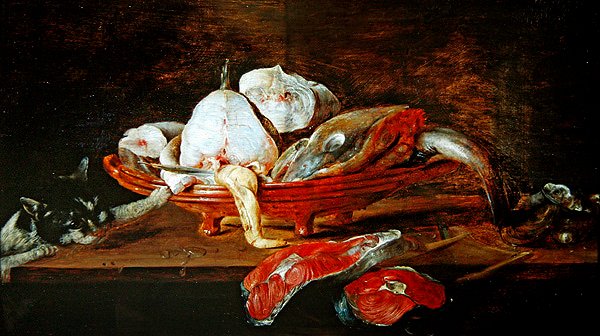 Zátiší s rybami od Alexander van Adriaenssen