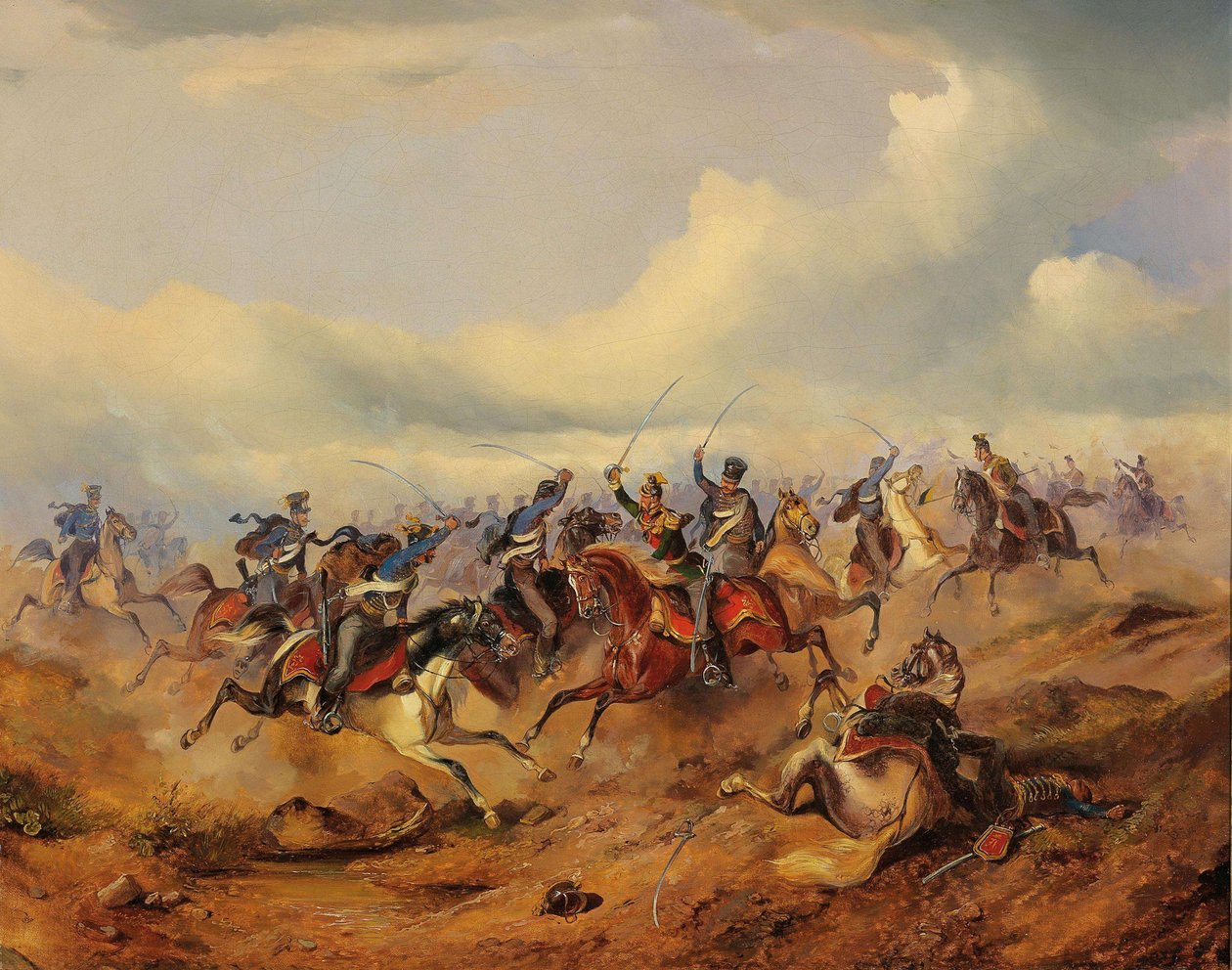 Scéna z maďarské revoluce v letech 1848-1849, c. 1850. od Alexander von Bensa