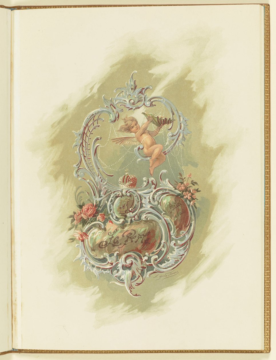 Program pro balet La Perle od Mariuse Petipy a Riccarda Driga, 1896. od Alexander von Hohen