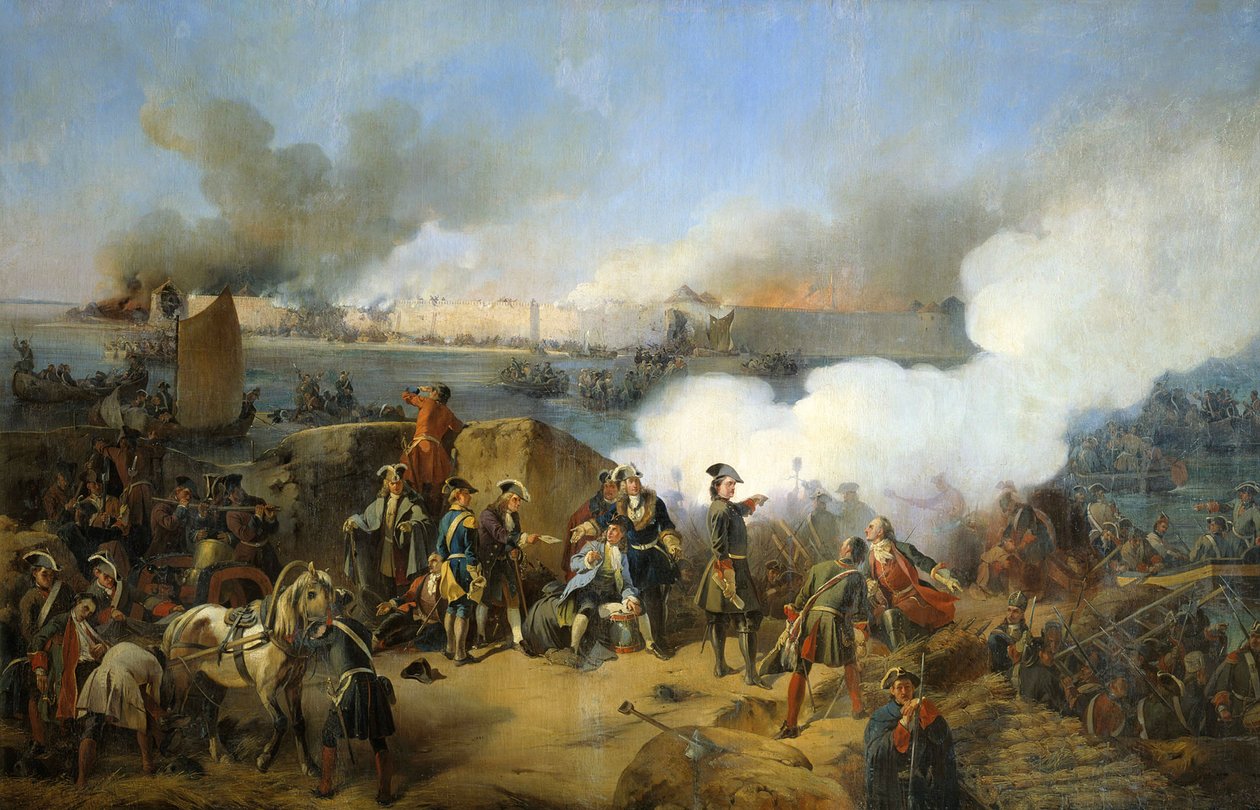 Dopadení švédské pevnosti Nöteburg ruskými vojsky, 11. října 1702 1846. od Alexander von Kotzebue